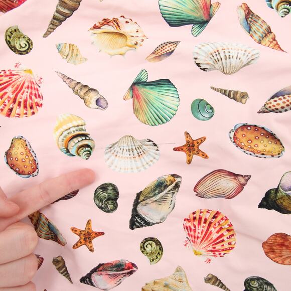 Antonio Melani x Jennifer Sumko One Piece Pink Coastal Print Ruffle Size XL NWT - Picture 7 of 13